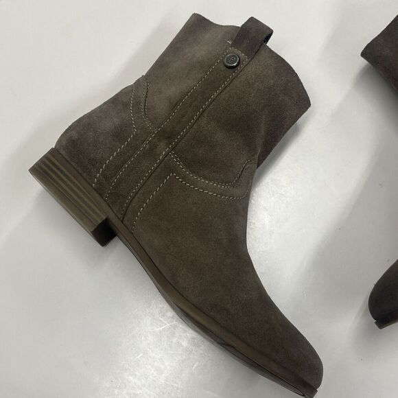 Frye & Co Women's Boots Size 7.5 Sarah Shortie Ankle Boots Suede Western Casual - Picture 7 of 14